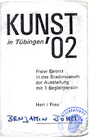 Kunst '02 free ticket